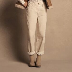 Corduroy Barrel Pant w/ Paper Bag High-Waist